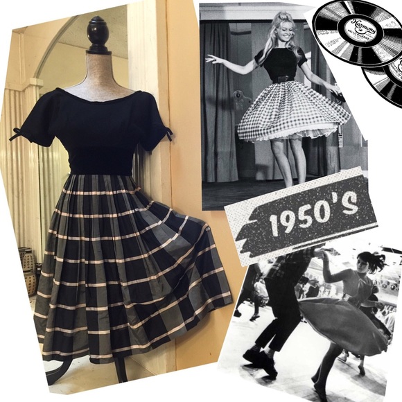 Vintage Dresses & Skirts - 1950s True Unique Vintage Pinup Swing Dress S♥️
